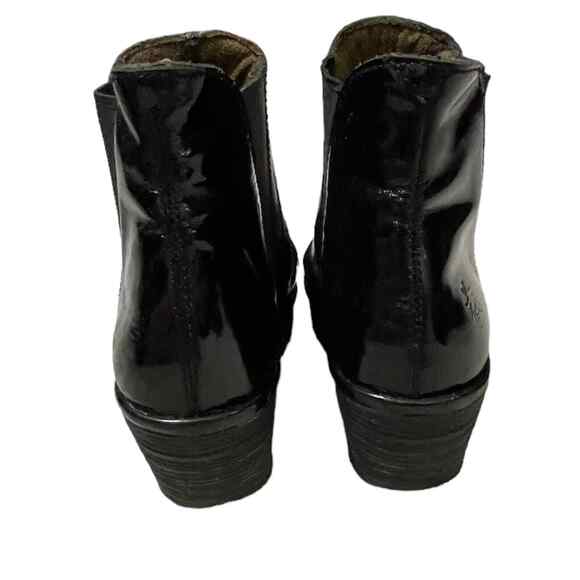 Fly London Yoss Patent Leather Platform Ankle Boot Black Size 37- 6.5/7 - Picture 5 of 10
